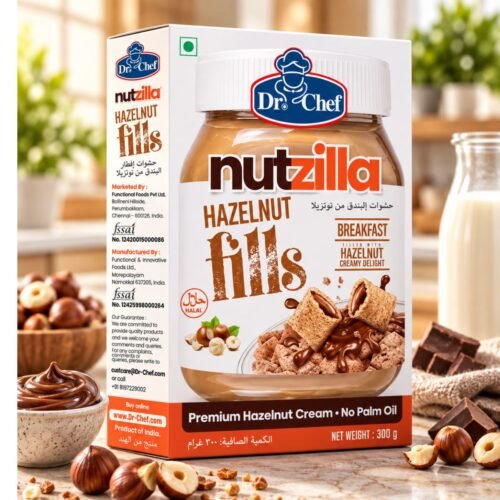 Dr. Chef Nutzilla Hazelnut Fills Breakfast Cereal – 300 g