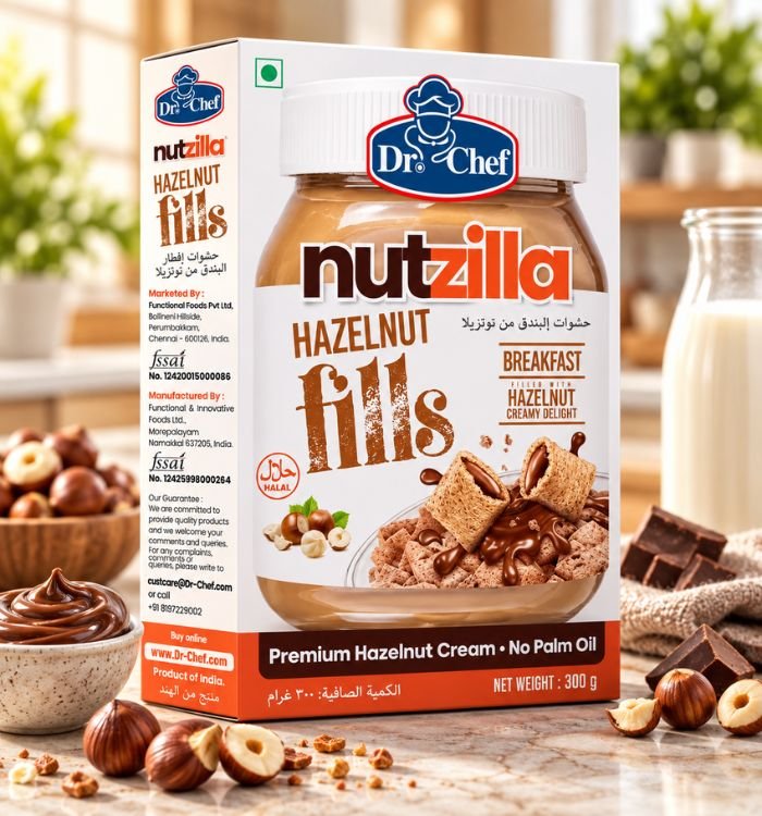 Dr-Chef Nutzilla Hazelnut Fills breakfast cereal